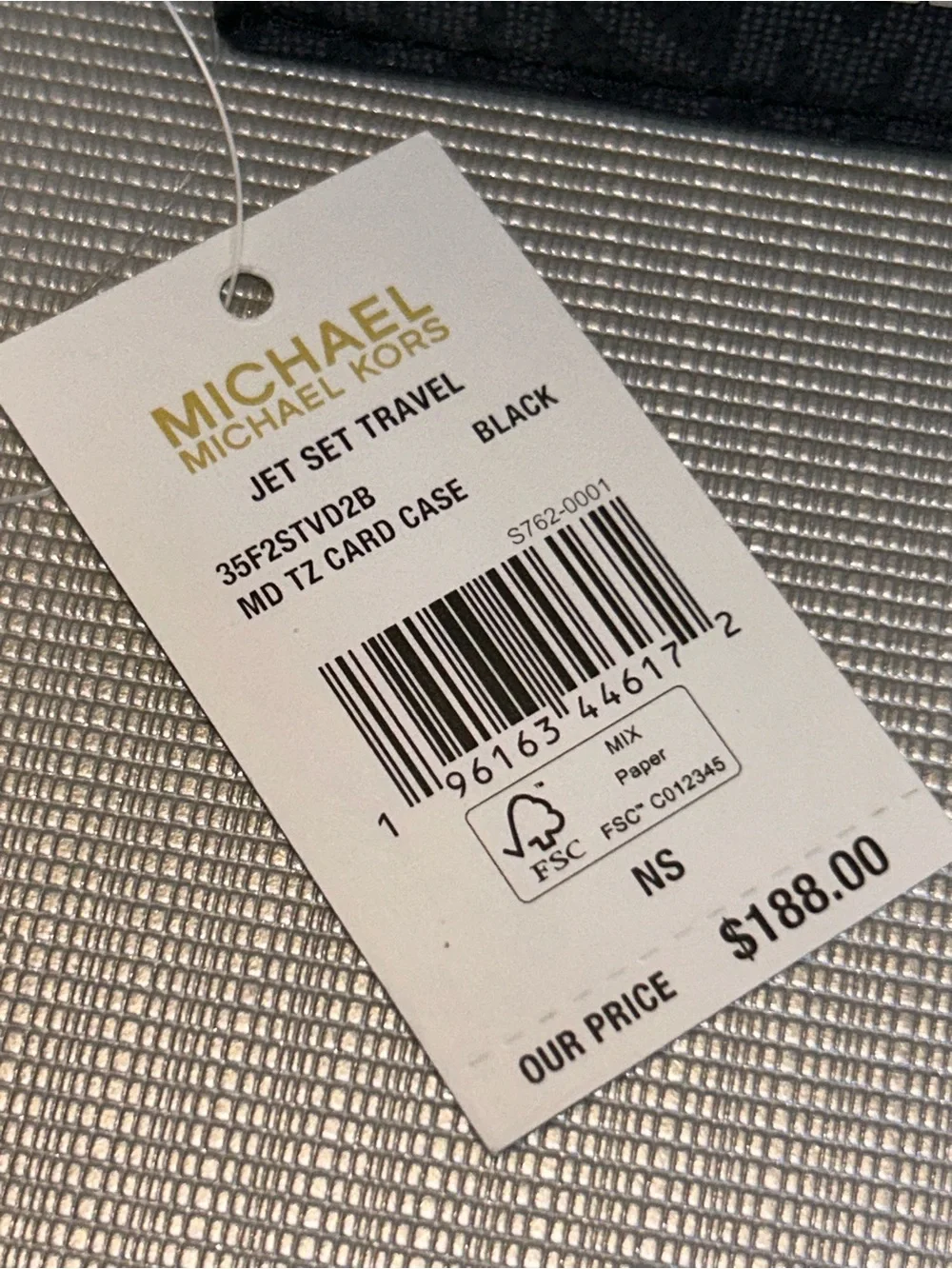 NWT Michael Kors jet set card case wallet